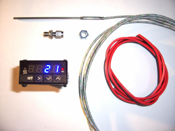 Abgastemperaturanzeige blau 12V / 24V